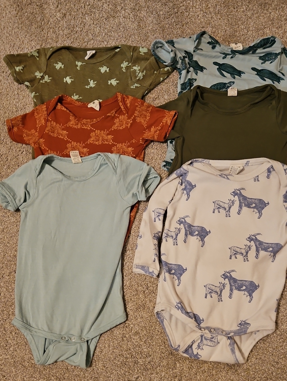 Kate Quinn 18-24M Bodysuit Lot Bamboo Cotton 7 Piece Baby Bundle